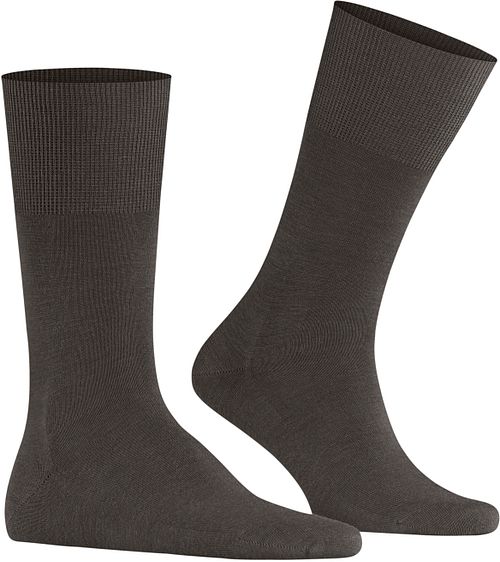 Falke Airport Sock Mörkbrun Melange Product / Detail