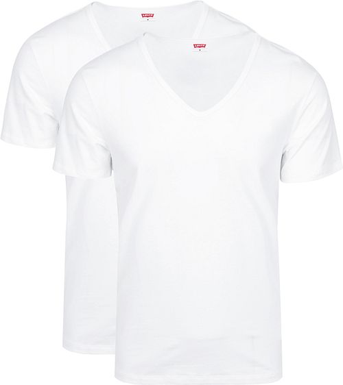 Levi's T-Shirt V-ringad Vit 2-Pack Product
