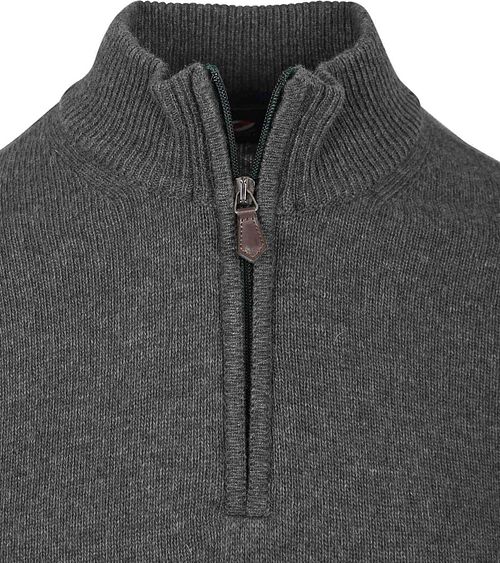 Suitable Half Zip Pullover Lambswool Anthrazit Product / Detail