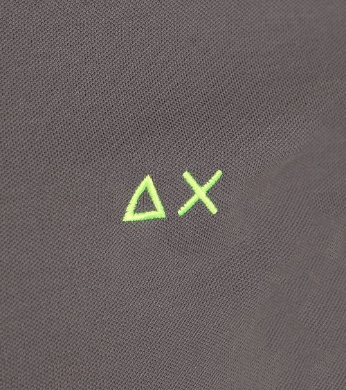 Sun68 Poloshirt Big Stripe Fluo Antraciet Product / Detail