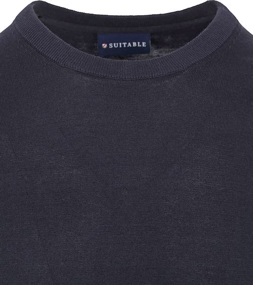 Suitable T-Shirt de punto azul marino Product / Detail