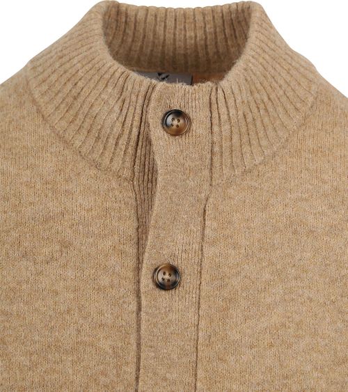 Suitable Cardigan Austus Mélange Laine Beige Product / Detail