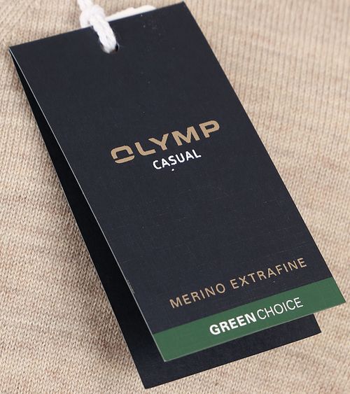 Beżowy sweter wełniany OLYMP Casual Product / Detail