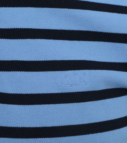 Sun68 Poloskjorte med lysblå striper Product / Detail