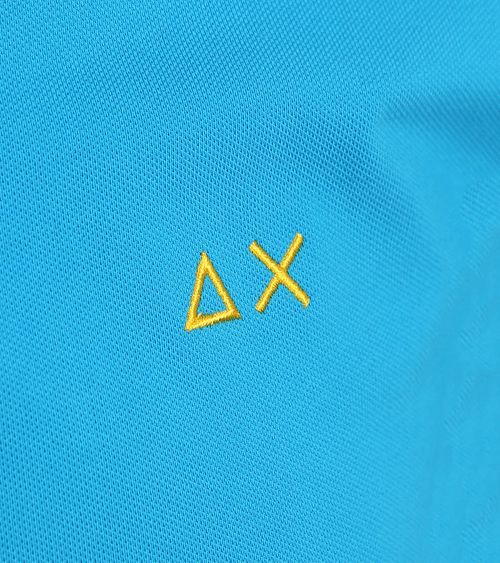 Sun68 Poloskjorte med Små Striber på Kraven Blå Product / Detail