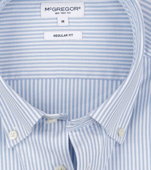 McGregor Skjorta Oxford Stripe Ljusblå Product / Detail