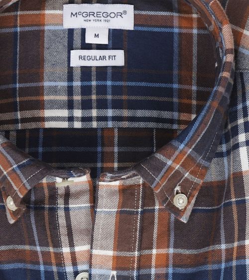 McGregor Hemd Ruit Beige Blauw Product / Detail