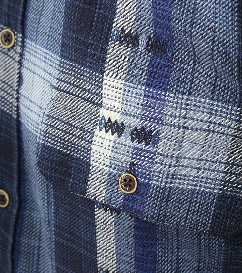 Anerkjendt Overhemd Leif Ruit Indigo Product / Detail