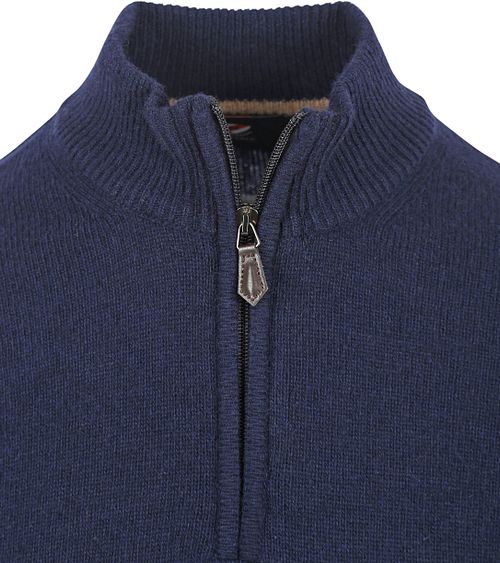 Suitable Half Zip Trui Lamswol Navy Product / Detail