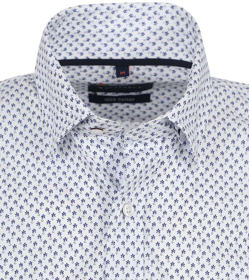 Camicia a maniche corte Suitable con stampa blu Product / Detail