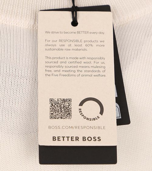 BOSS Trøje Botto i uld - Flødefarvet Product / Detail