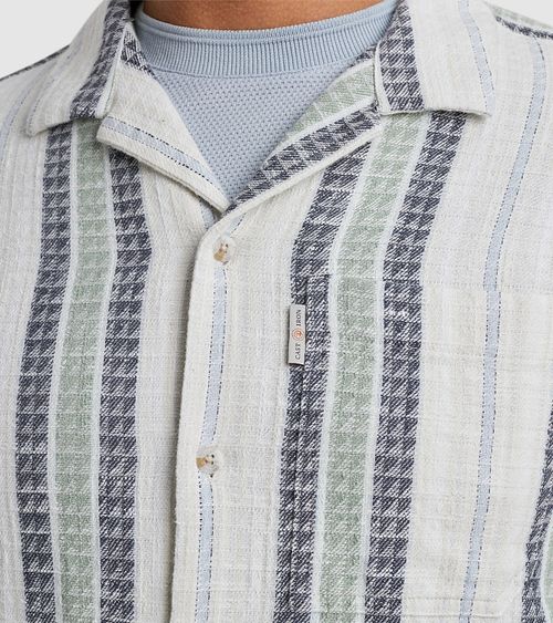 Cast Iron Kurzarm-Shirt Stripe Model / Detail