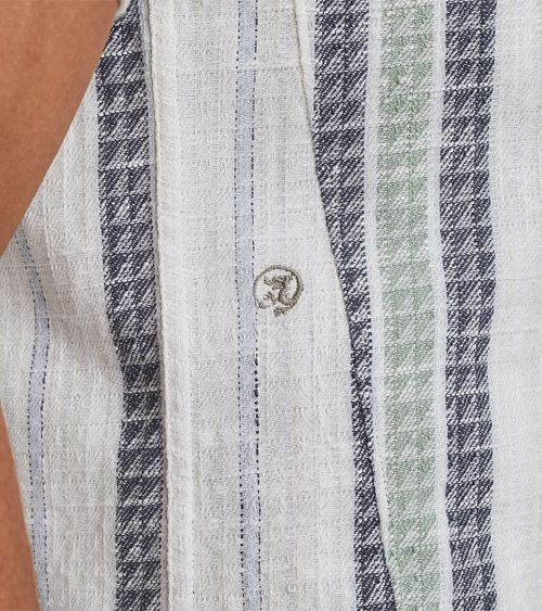 Cast Iron Kurzarm-Shirt Stripe Model / Detail