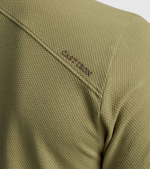 Cast Iron Poloshirt Groen Model / Detail