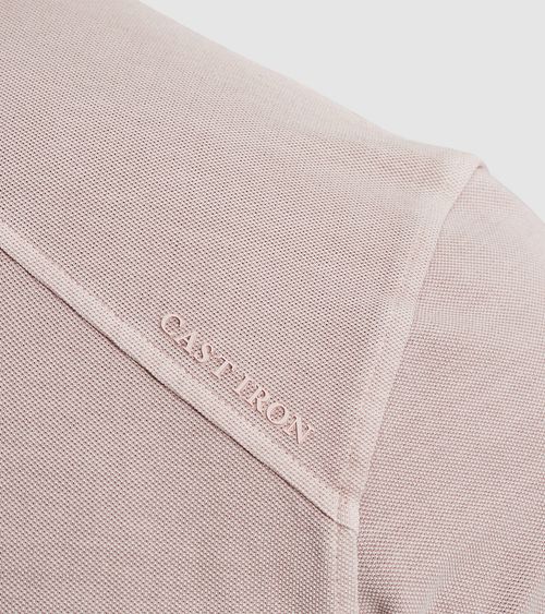 Cast Iron Poloshirt Lyserød Model / Detail