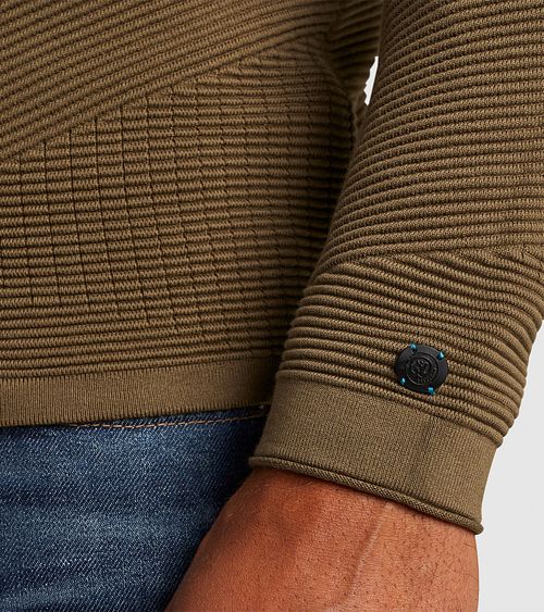 Cast Iron Skilpaddetrøye Brun Model / Detail