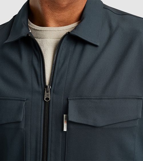 Cast Iron Overshirt Steel Blauw Model / Detail