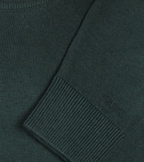 Sweter McGregor z mieszanki wełny merino w ciemnozielonym kolorze Product / Detail