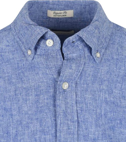 Gant Skjorta i Blått Linne Product / Detail