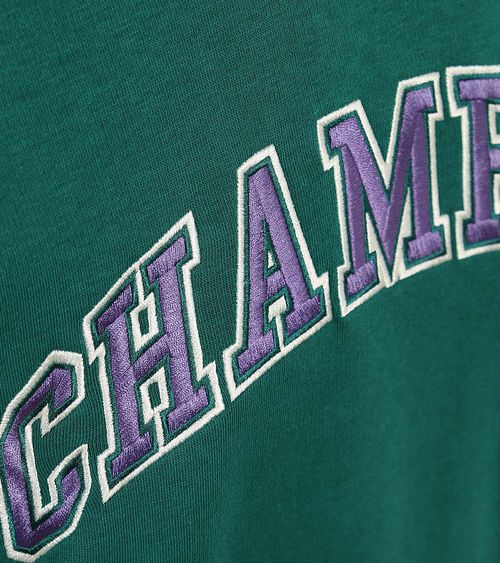 Champion Hoodie Logo Mid Green Product / Detail