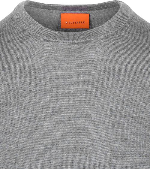 Suitable Jersey de merino gris Product / Detail