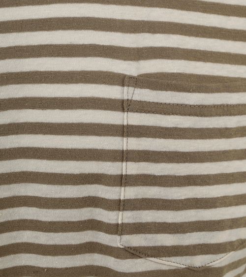 Armor-Lux T-shirt Linne Randigt Grönt Product / Detail