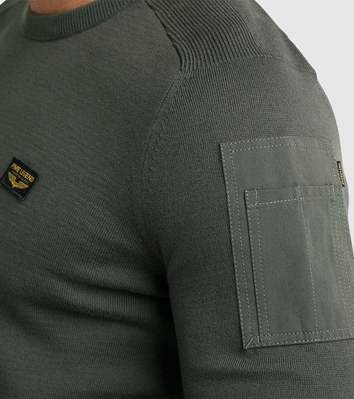 Jersey PME Legend Buckley en verde oliva Model / Detail