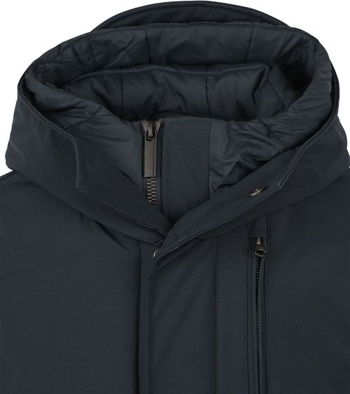 KnowledgeCotton Apparel Climate Shell Jacket Navy Product / Detail