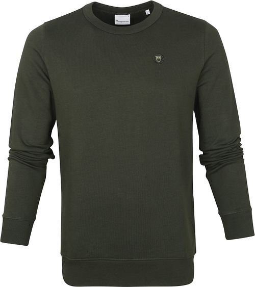 KnowledgeCotton Apparel Elm Trui Donkergroen Product