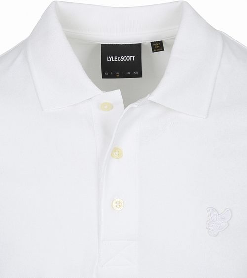 Lyle og Scott Tonal Eagle Polo Hvit Product / Detail