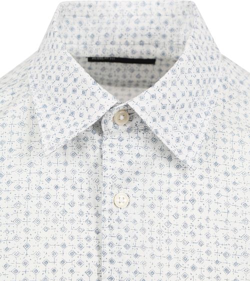Koszula Marc O'Polo z krótkim rękawem, we wzór, biała Product / Detail