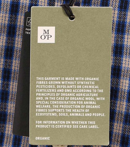 Marc O'Polo skjorte, ternet mørkeblå Product / Detail