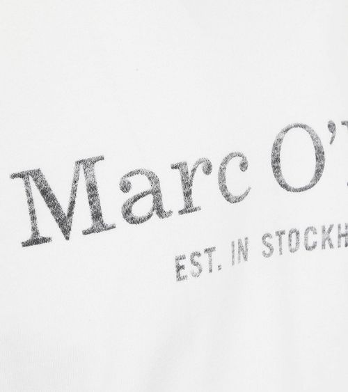Marc O'Polo T-Shirt Logo Wit Product / Detail