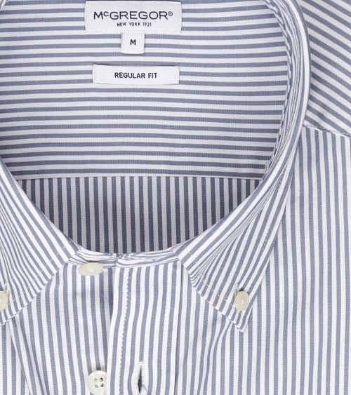 McGregor Camicia in popeline a righe blu Product / Detail