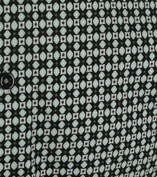 No Excess Kortærmet Trøje Skjorte Print Mosgrøn Product / Detail