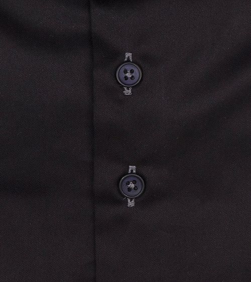 Camicia R2 in twill nera Product / Detail