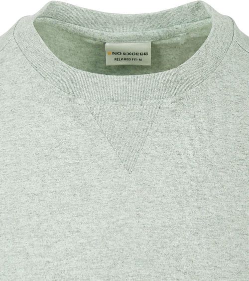 T-Shirt No Excess jaspeada en verde menta Product / Detail