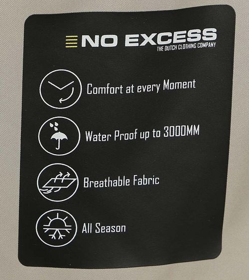 No Excess Jacka Halvlång med Huva Beige Model / Detail