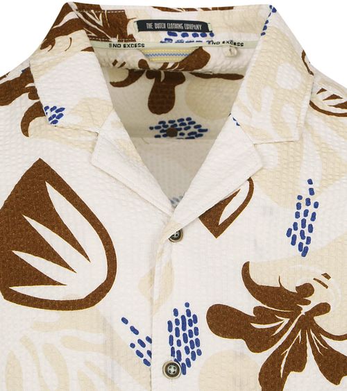 No Excess Short Sleeve Overhemd Seersucker Beige Product / Detail