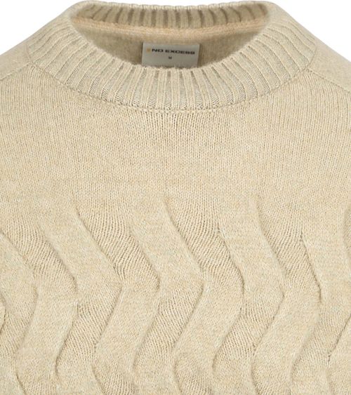 No Excess Trøje i Jacquard i Ecru Product / Detail