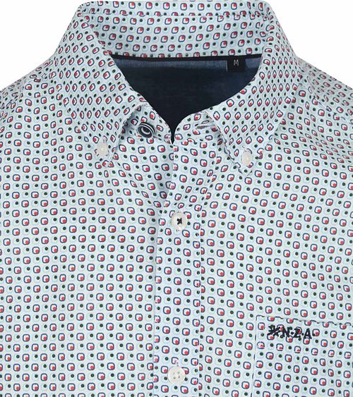 NZA Skjorta Aidan Mönster Blå Product / Detail