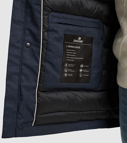 Parka Vanguard Wheelride Blu Navy Model / Detail