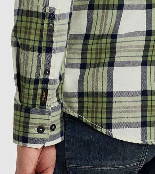 PME Legend Hemd Ruiten Groen Model / Detail