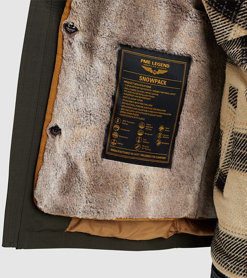 PME Legend Jacket Snowpack Icon 2.0 Dark Green Model / Detail