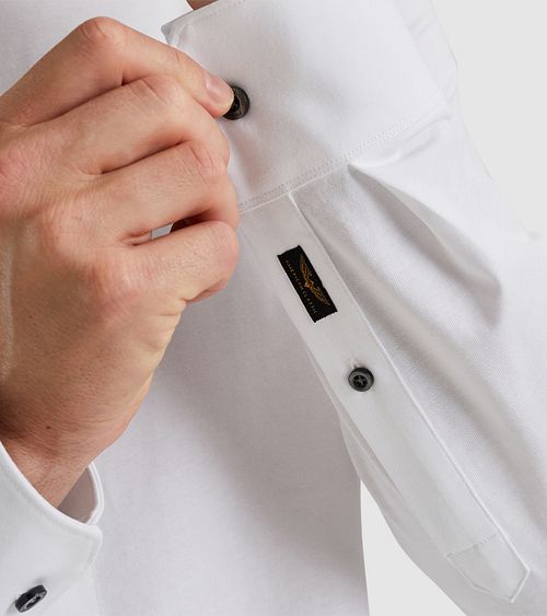 PME Legend Jersey Skjorte Hvid Model / Detail