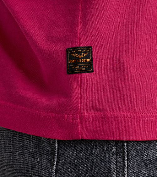 PME Legend Jersey T-Shirt Logo Roze Model / Detail