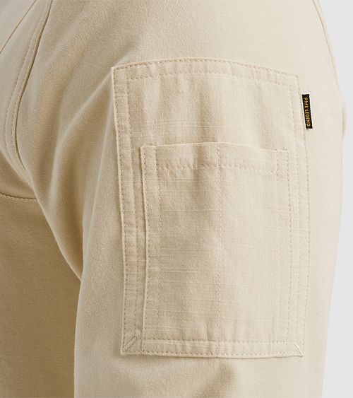 PME Legend Sweater Airstrip Ecru Model / Detail