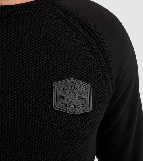 PME Legend Maglione Knit Sweat Nero Model / Detail