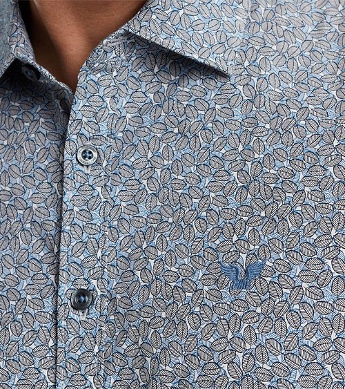 PME Legend Overhemd Print Blauw Model / Detail