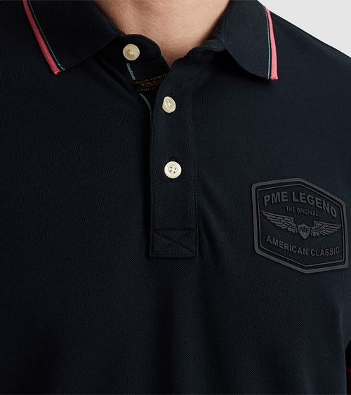 PME Legend Pique Polo Navy Model / Detail